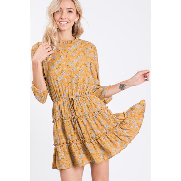 Hailey & Co Floral Ruffle Mini Dress - Picture 2 of 5